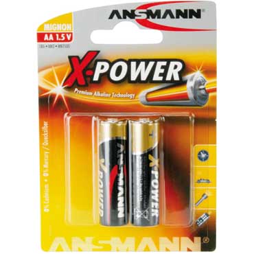  ANSMANN X-Power Alkaline Batterie Mignon AA / LR6 2er Blister 