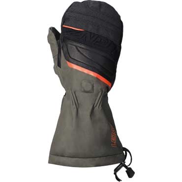 LENZ heat glove 1.0 finger cap hunting mittens unisex grn/orange