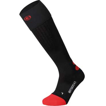 LENZ heat sock 4.1 toe cap schwarz/rot