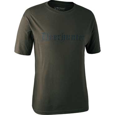 Deerhunter Logo T-Shirt Kurzarm Bark Green