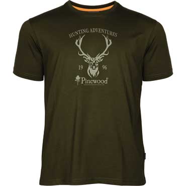 PINEWOOD Red Deer T-Shirt Herren Green