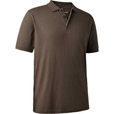 DEERHUNTER Christian Polo shirt Brown Leaf