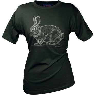 Hubertus Damen T-Shirt Kaninchen oliv