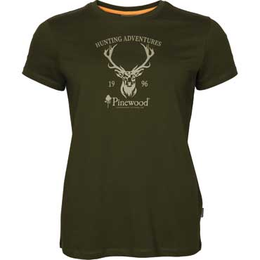 PINEWOOD Red Deer T-Shirt Damen Green