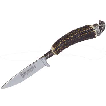 Hirschhorn-Messer mit Keileraufsatz